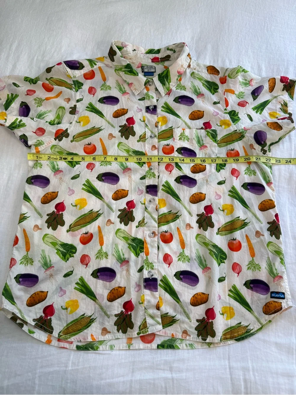 Kavu Girl Party Short Sleeve Shirt Veggie Lover Women’s - Picture 10 of 13